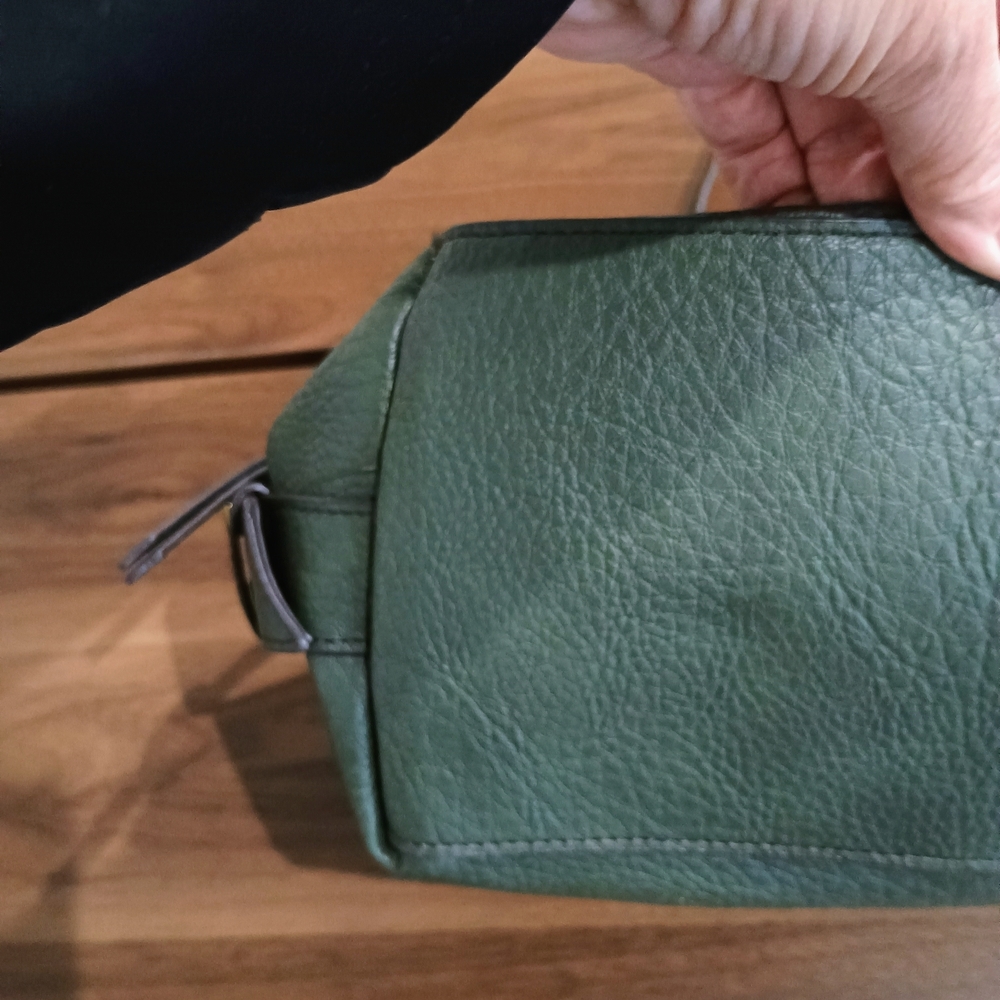 a.n.a Teal Leather Shoulder Bag with Gold Accents - Picture 7 of 10